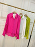 Summer Collar Down Hollow Out Back Shirts